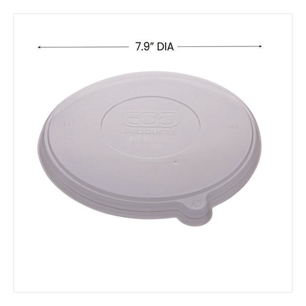 Worldview 100 Percent Recycled Content Lid, 7.93" Diameter x 0.6" h, Clear, 400/Carton