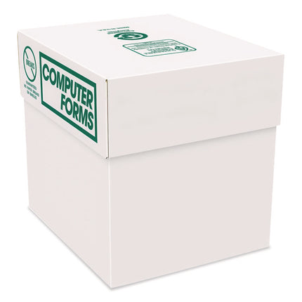 Blank Continuous Paper, 1-Part, 20 lb Bond Weight, 9.5 x 5.5, White, 5,400/Carton