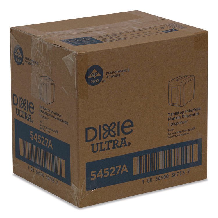 Tabletop Napkin Dispenser, 6.1 x 7.6 x 7.2, Black