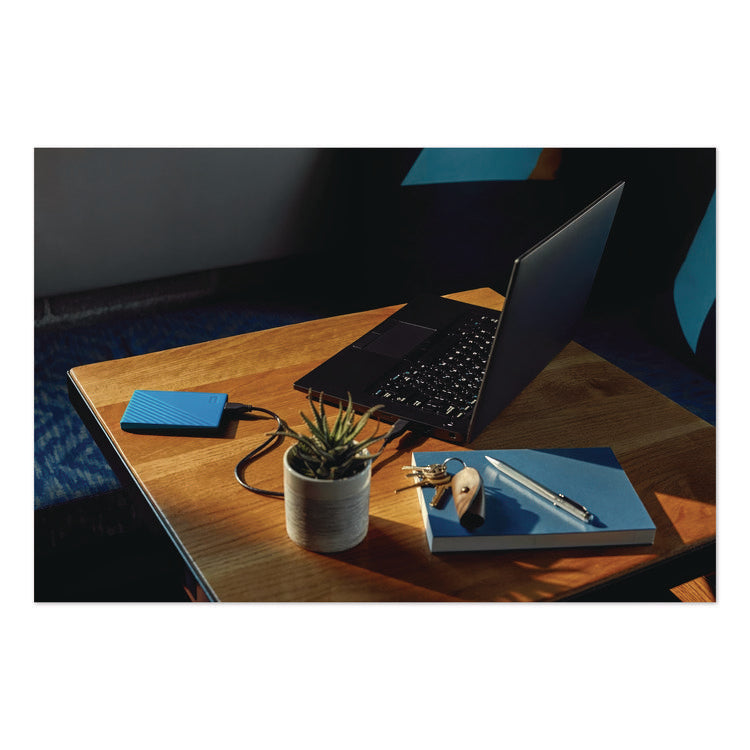My Passport External Hard Drive, 4 Tb, Usb 3.2, Sky Blue