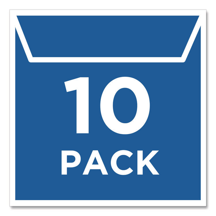 Self-Adhesive Media Pockets, 1 Disc Capacity, Clear, 10/Pack