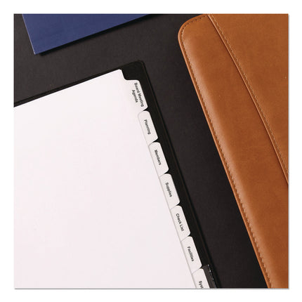 Print and Apply Index Maker Clear Label Dividers, Copiers, 8-Tab, 11 x 8.5, White, 5 Sets