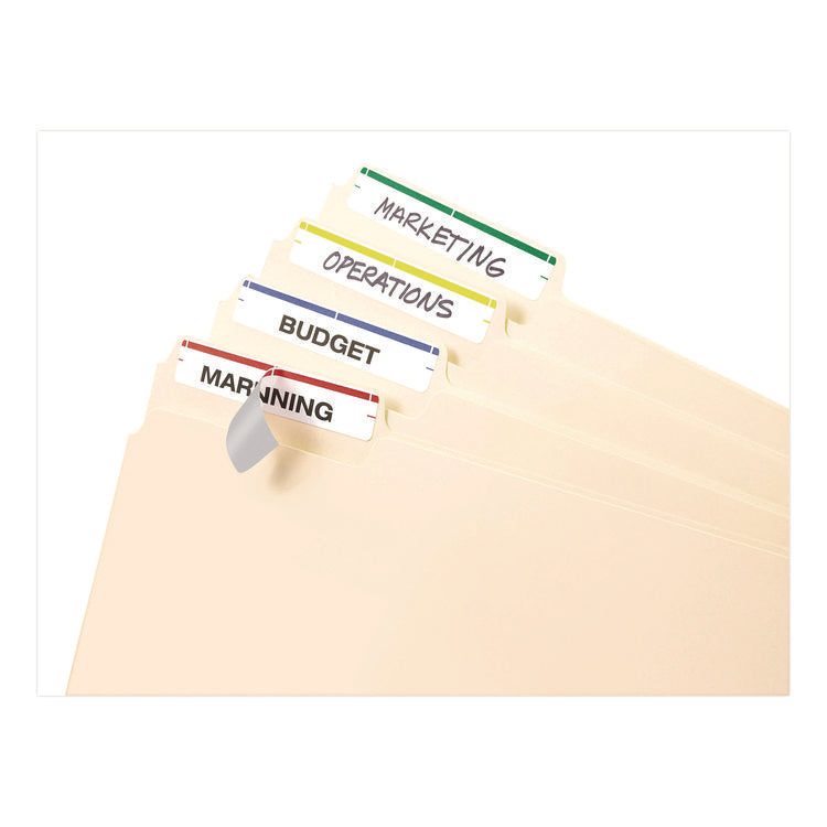 Printable 4" X 6" - Permanent File Folder Labels, 0.69 X 3.44, White, 7/sheet, 36 Sheets/pack, (5215)