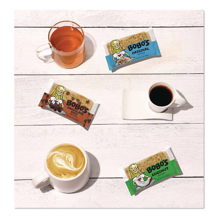 Oat Bar Coconut/Chocolate Chip/Original Multipack, 3 oz Individually Wrapped, 12/Box