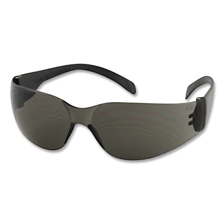 Zenon Z12 Rimless Indoor/Outdoor Optical Eyewear, Scratch-Resistant, Gray Lens, Black Frame