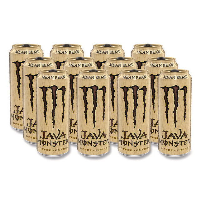 Java Monster Cold Brew Coffee, Mean Bean, 15 oz Can, 12/Pack