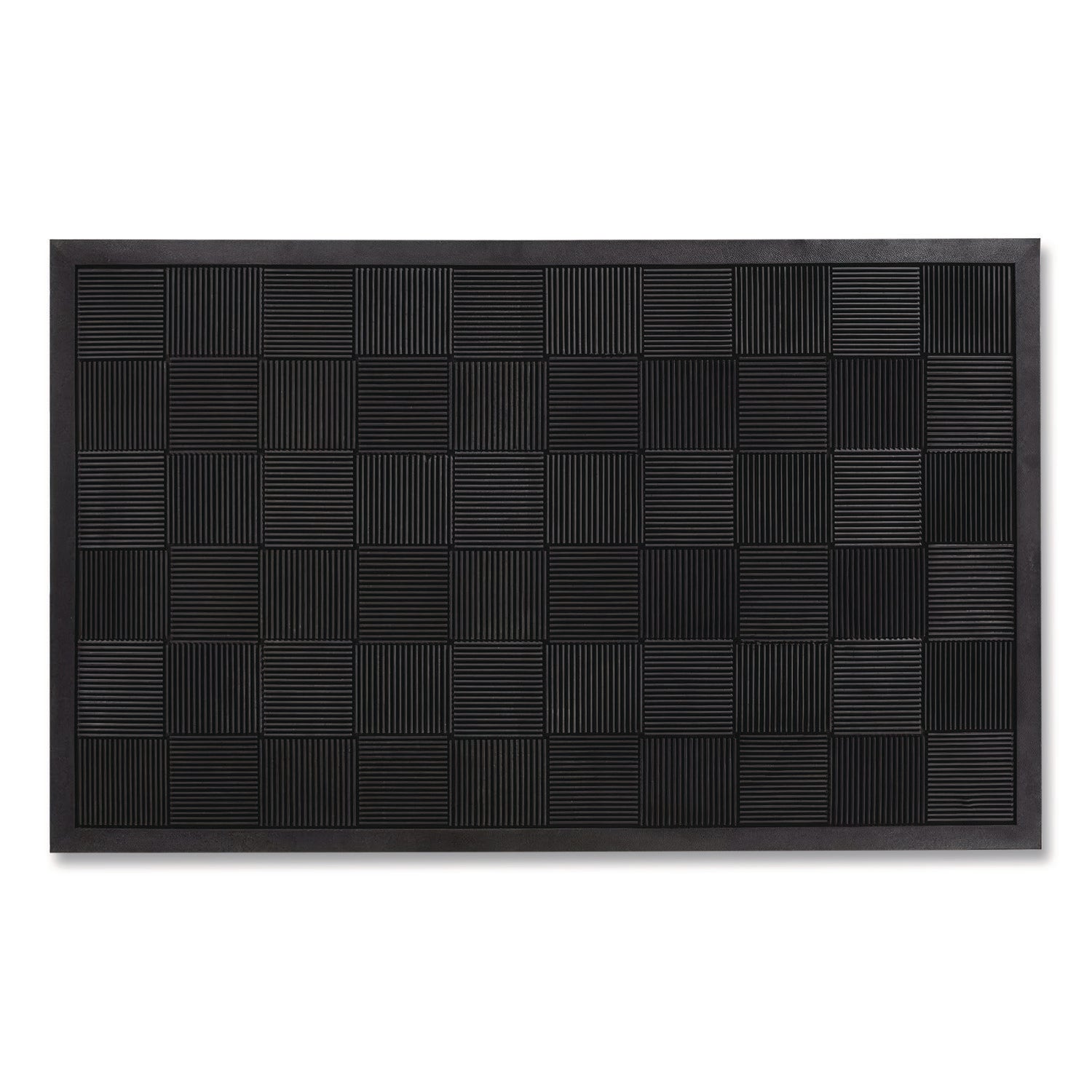 Parquet Wiper Scraper Mat, 36 X 60, Black