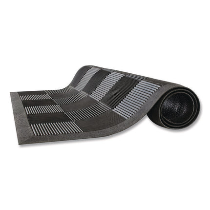 Parquet Wiper Scraper Mat, 36 X 60, Black