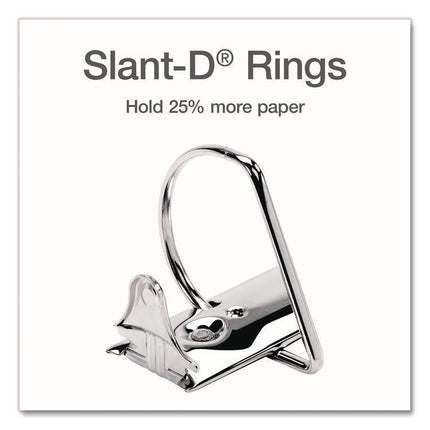 XtraLife ClearVue Non-Stick Slant-D Ring Binder, 3 Rings, 1" Capacity, 11 x 8.5, White