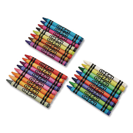 Washable Crayons, Assorted, 24/pack