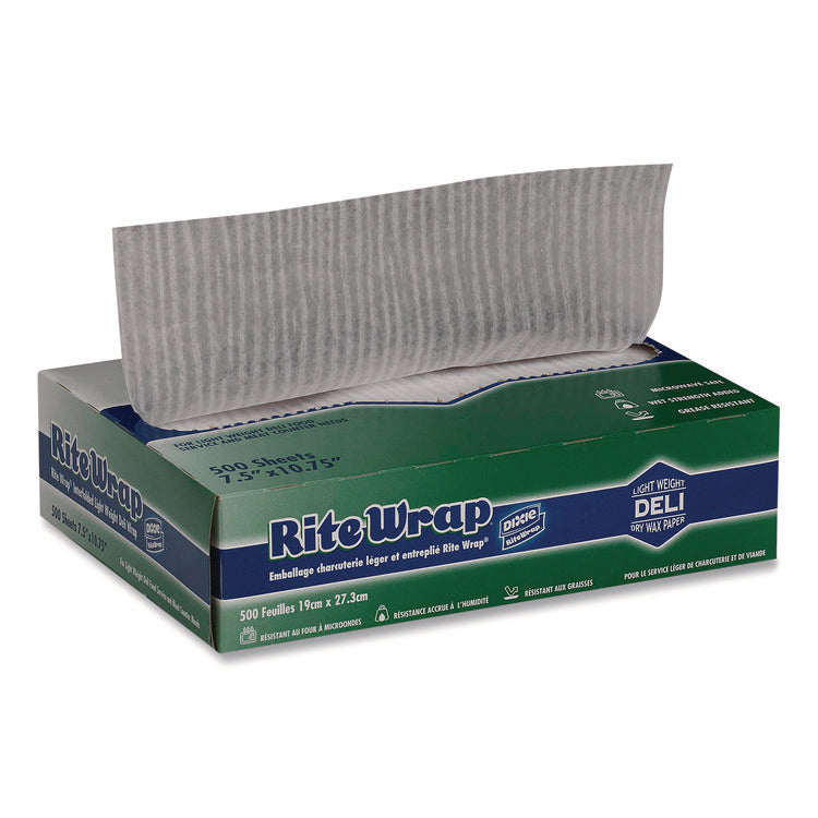Dispens-A-Wax Waxed Deli Patty Paper, 10.75 x 7.5, 500/Box, 12 Boxes/Carton