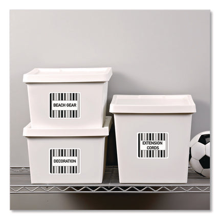 White Shipping Labels-Bulk Packs, Inkjet/laser Printers, 3.33 X 4, White, 6/sheet, 250 Sheets/box