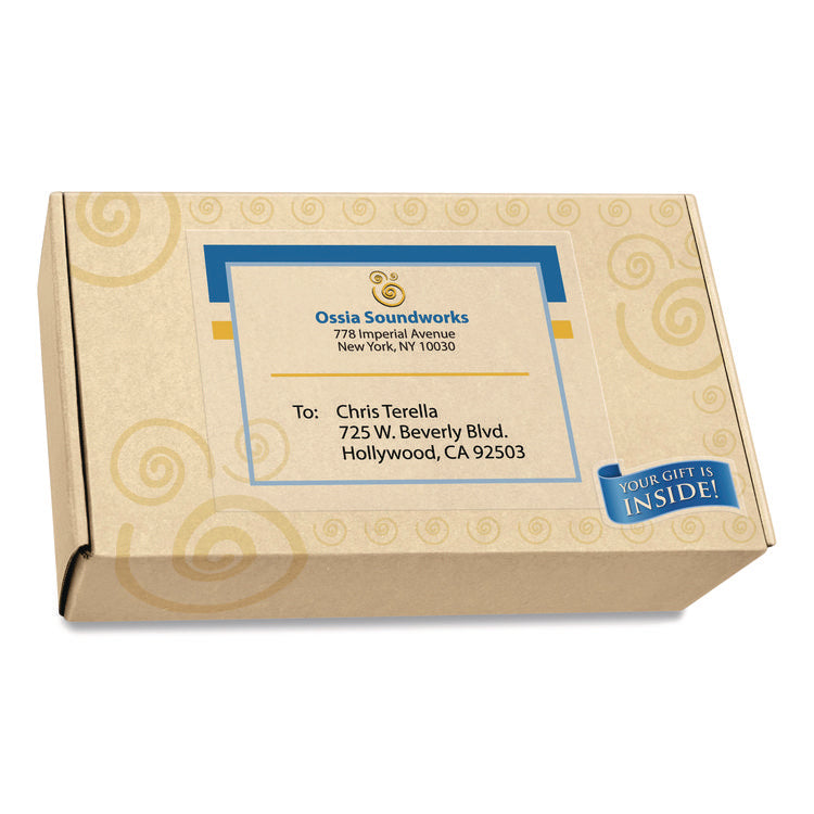 Matte Clear Shipping Labels, Inkjet Printers, 8.5 X 11, Clear, 10/pack