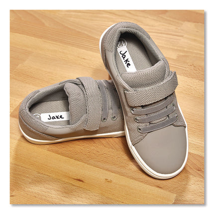 No-Iron Fabric Labels, 0.5 x 1.75, White, 18/Sheet, 3 Sheets/Pack