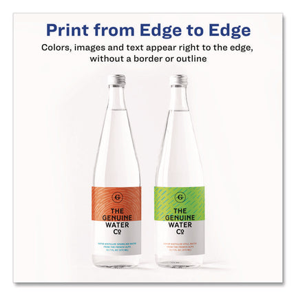 Vibrant Laser Color-Print Labels w/ Sure Feed, 0.75 x 2.25, White, 750/PK
