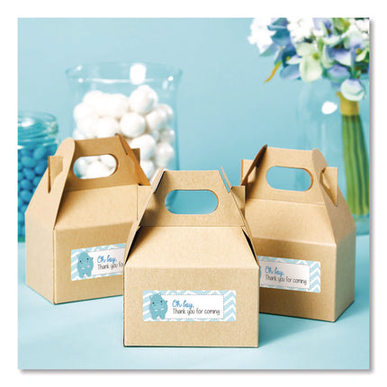 Vibrant Laser Color-Print Labels w/ Sure Feed, 0.75 x 2.25, White, 750/PK