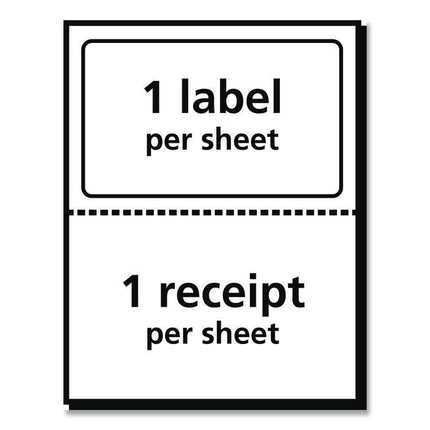Shipping Labels With Trueblock Technology, Inkjet Printers, 5.06 X 7.62, White, 25 Sheets/pack
