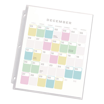 Top-Load Sheet Protector, Economy Gauge, Letter, Semi-Clear, 100/box