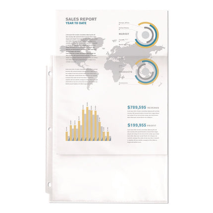 Top-Load Sheet Protector, Economy Gauge, Letter, Semi-Clear, 100/box