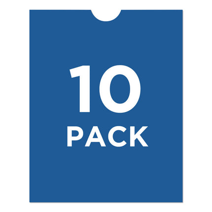 Top-Load Clear Vinyl Envelopes W/thumb Notch, 4 X 6, Clear, 10/pack