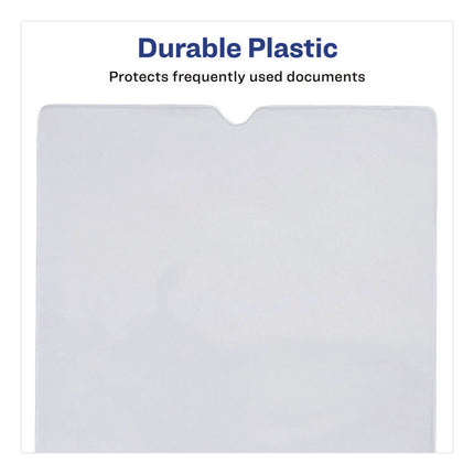 Top-Load Clear Vinyl Envelopes W/thumb Notch, 4 X 6, Clear, 10/pack