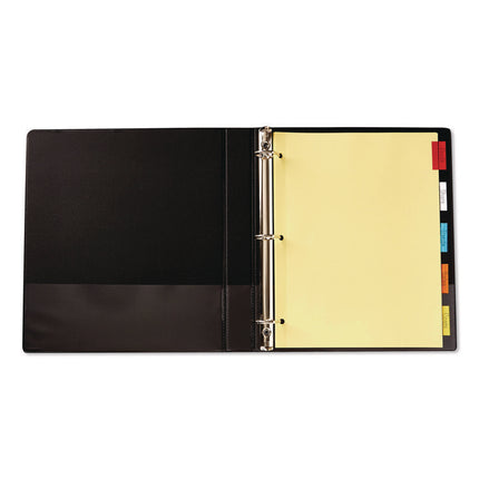 Plastic Insertable Dividers, 5-Tab, 11 x 8.5, Assorted Tabs, 1 Set