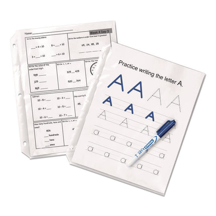 Top-Load Sheet Protector, Economy Gauge, Letter, Semi-Clear, 100/box