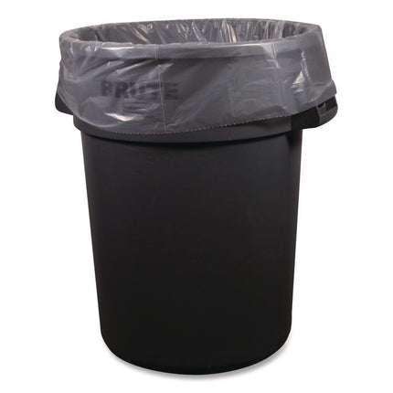 Low-Density Waste Can Liners, 45 gal, 0.9 mil, 40 x 46, Clear, Perforated Roll, 100/Carton