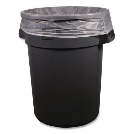 High-Density Can Liners, 56 gal, 16 mic, 43 x 48, Natural, Perforated Roll, 200/Carton