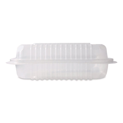 Polypropylene Plastic Hinged Container, 6 x 9 x 2.97, Clear, Plastic, 125/Pack, 2 Packs/Carton