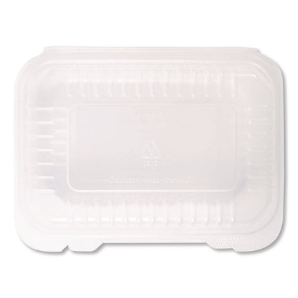 Polypropylene Plastic Hinged Container, 6 x 9 x 2.97, Clear, Plastic, 125/Pack, 2 Packs/Carton