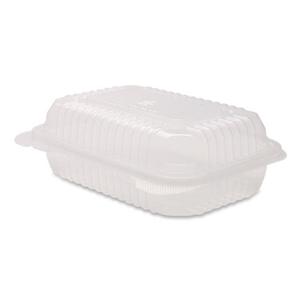 Polypropylene Plastic Hinged Container, 6 x 9 x 2.97, Clear, Plastic, 125/Pack, 2 Packs/Carton