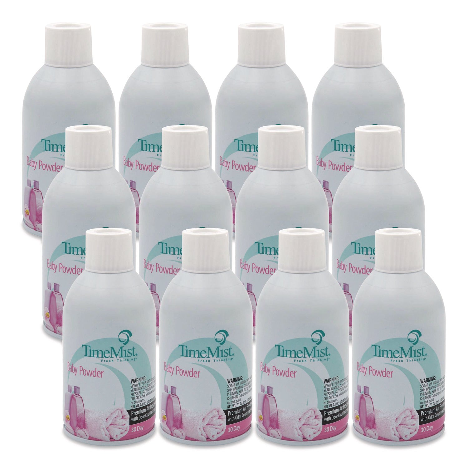 Premium Metered Air Freshener Refill, Baby Powder, 7.1 oz Aerosol Spray