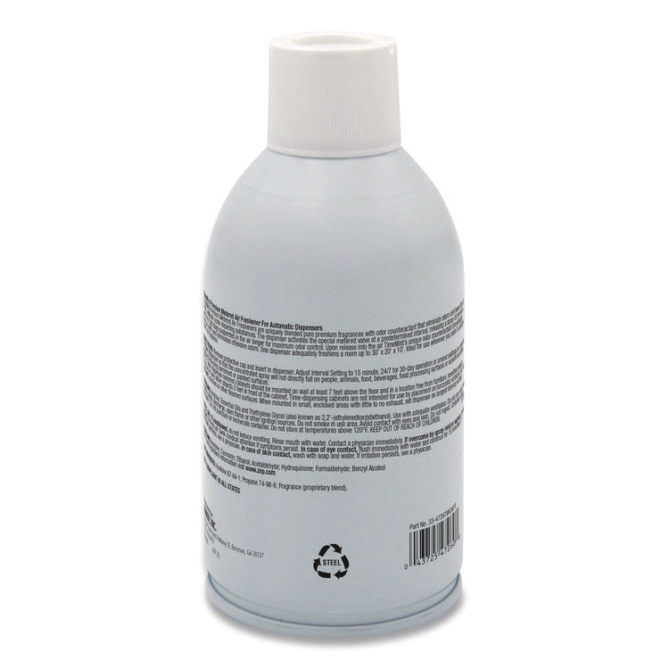 Premium Metered Air Freshener Refill, Vanilla Cream, 5.3 Oz Aerosol Spray, 12/carton