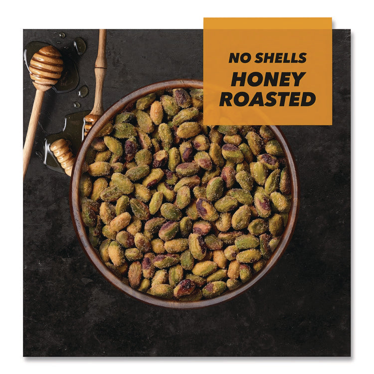No Shells Honey Roasted Pistachios, 2.25 oz Bags, 8/Box
