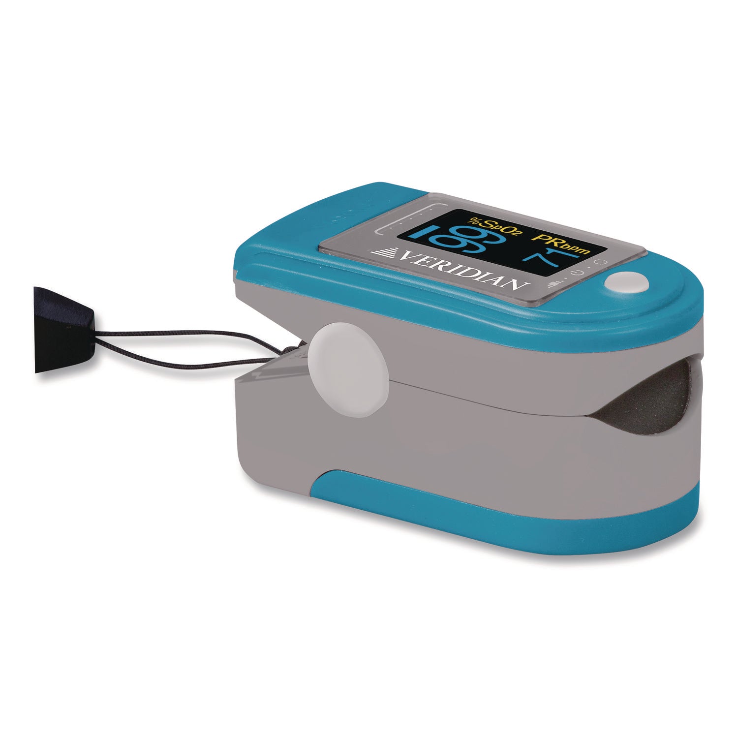 Fingertip Pulse Oximeter, Blue/Gray