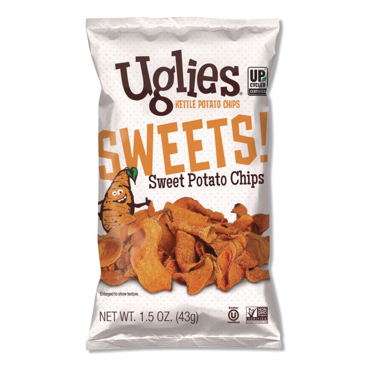 Kettle Potato Chips, Sweet Potato, 2 oz Bags, 24/Carton