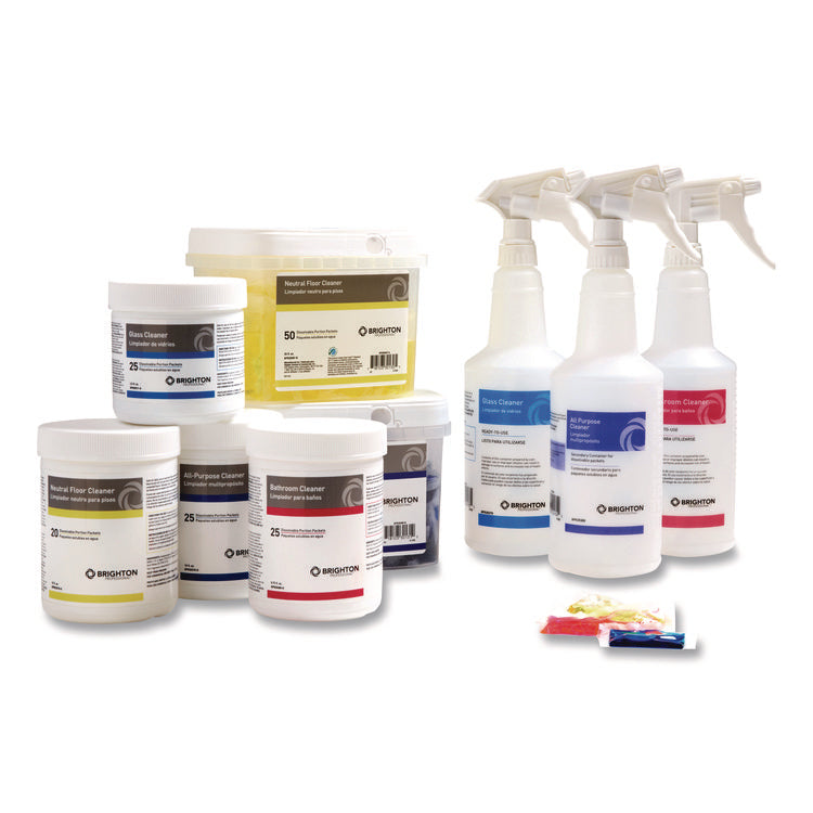 Dissolvable Floor Cleaner Packets, Lavender Scent, 25 oz, 50/Pack