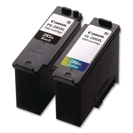 6196C004PK (CL-286XL, PG-285XL) High-Yield Ink, Black/Tri-Color, 2/Pack
