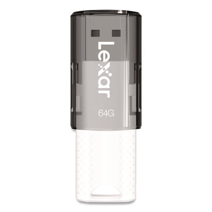 JumpDrive S60 USB 2.0 Flash Drive, 64 GB, Gray/White, 3/Pack