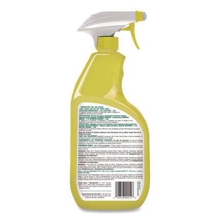 Industrial Cleaner And Degreaser, Concentrated, Lemon, 24 Oz Spray Bottle, 12/carton