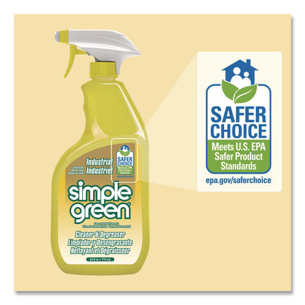 Industrial Cleaner And Degreaser, Concentrated, Lemon, 24 Oz Spray Bottle, 12/carton