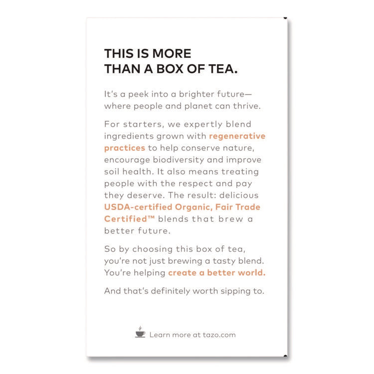 Tea Bags, Organic Calm Camomile, 16/Box