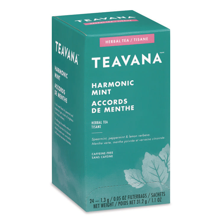 Teavana Tea Bags, Harmonic Mint Decaf, 0.05 oz, 24/Box