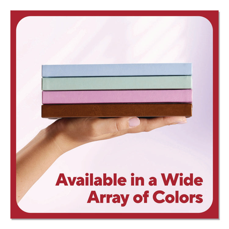 Flexible-Cover Business Journal with Elastic Closure, 1-Subject, Narrow Rule, Mauve Cover, (128) 8 x 5.5 Sheets