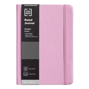 Flexible-Cover Business Journal with Elastic Closure, 1-Subject, Narrow Rule, Mauve Cover, (128) 8 x 5.5 Sheets