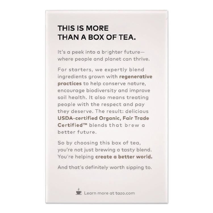 Tea Bags, Organic Awake English Breakfast, 16/Box