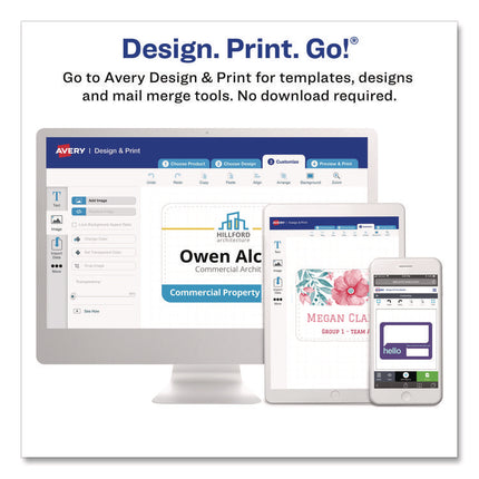 Secure Top Heavy-Duty Badge Holders, Vertical, 3w X 4h, Clear, 25/pack