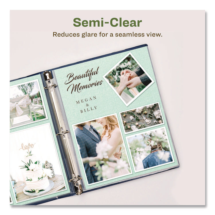 Top-Load Recycled Polypropylene Sheet Protector, Semi-Clear, 100/box