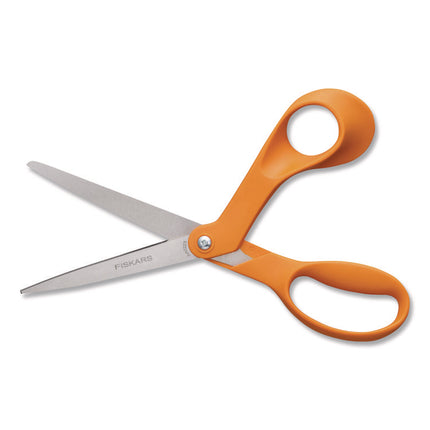 Original Orange-Handled Scissors, 8.41" Long, Offset Orange Handle